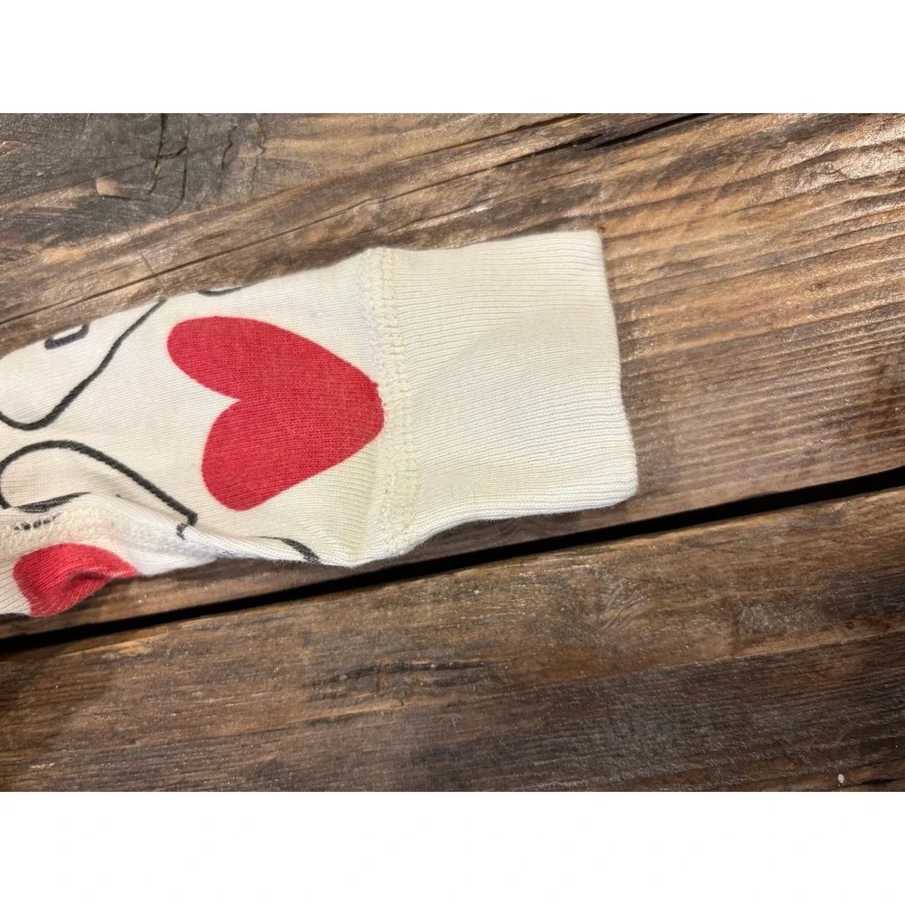 Hanna Andersson heart Valentine's pjs long johns‎ pajamas